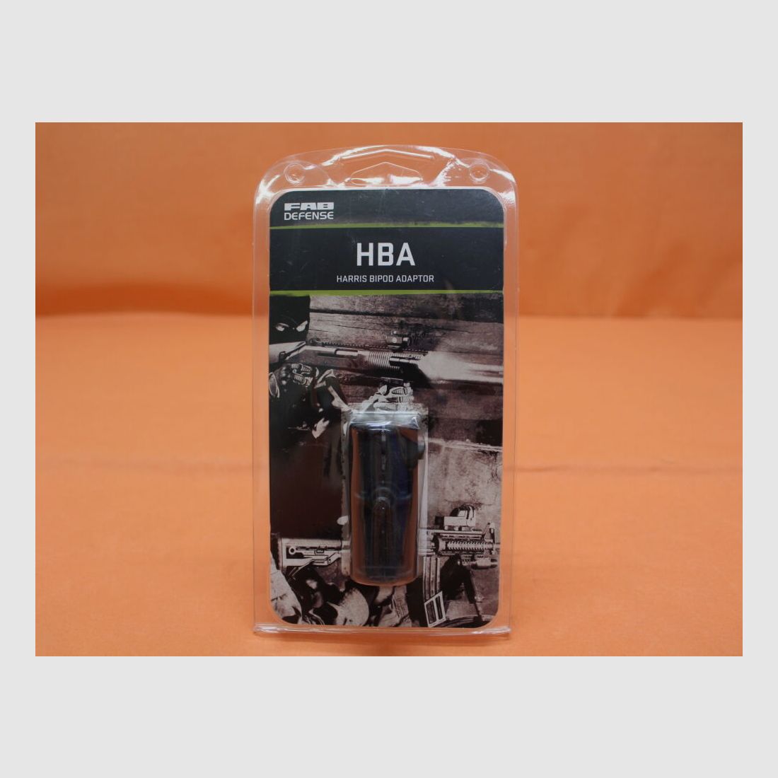 FAB Defense FAB Defense HBA-3 QD Zweibeinadapter f. Typ Harris Polymer schwarz mit Riemenöse (f. Picatinnyprofil, Bild 3 von 4