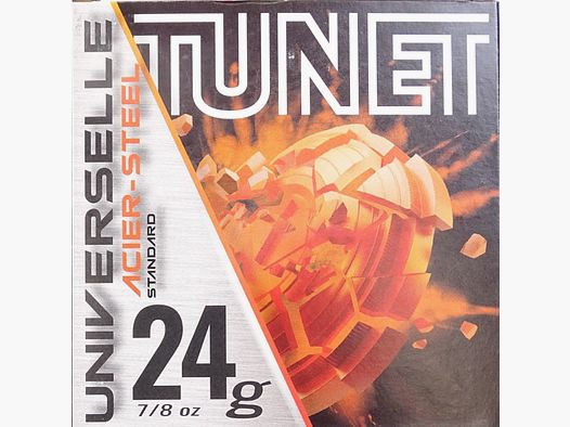 Tunet Stahl Schrot 24g – Kaliber 12/70 2,54mm - 250 Schuß