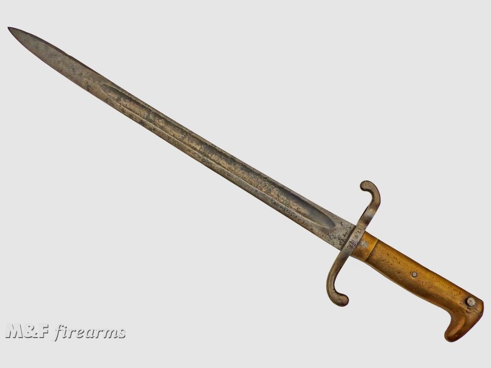 Deutsches (Westfälisches) Bajonett Infanterie-Seitengewehr (SG) M 1871 TS: 17.R.10.114 o/Scheide