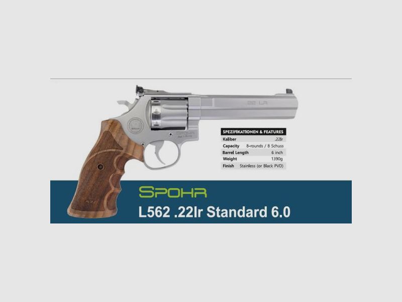 SPOHR KK-Revolver Mod. L562 KK 6.0 -6' .22lr