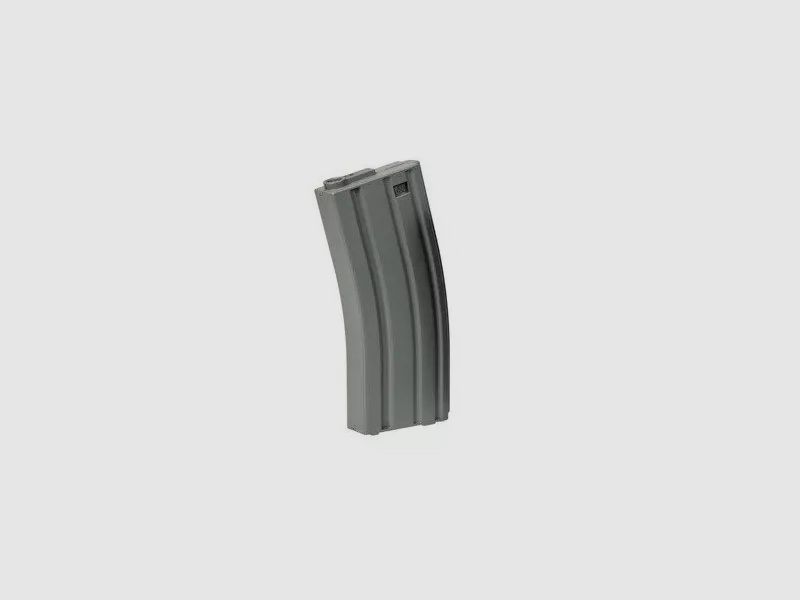 125rds AR Midcap Magazin "Stahlblech Optik", Polymer, Grau