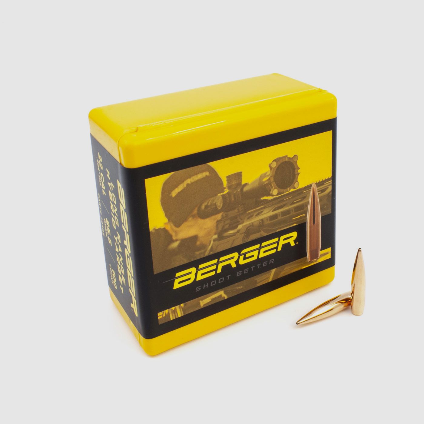BERGER LR HYBRID TARGET 7MM 190 GR-100 RDS, image 2 of 5