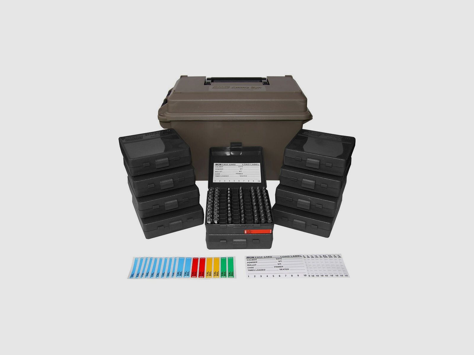 MTM boîte à munitions + 10 boîtes à cartouches de 100 pour cal. 9 mm, image 2 sur 4