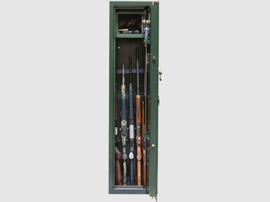 Novcan Gun Cabinet G3/6-350 Green electronic keypad lock right door, image 1 of 2