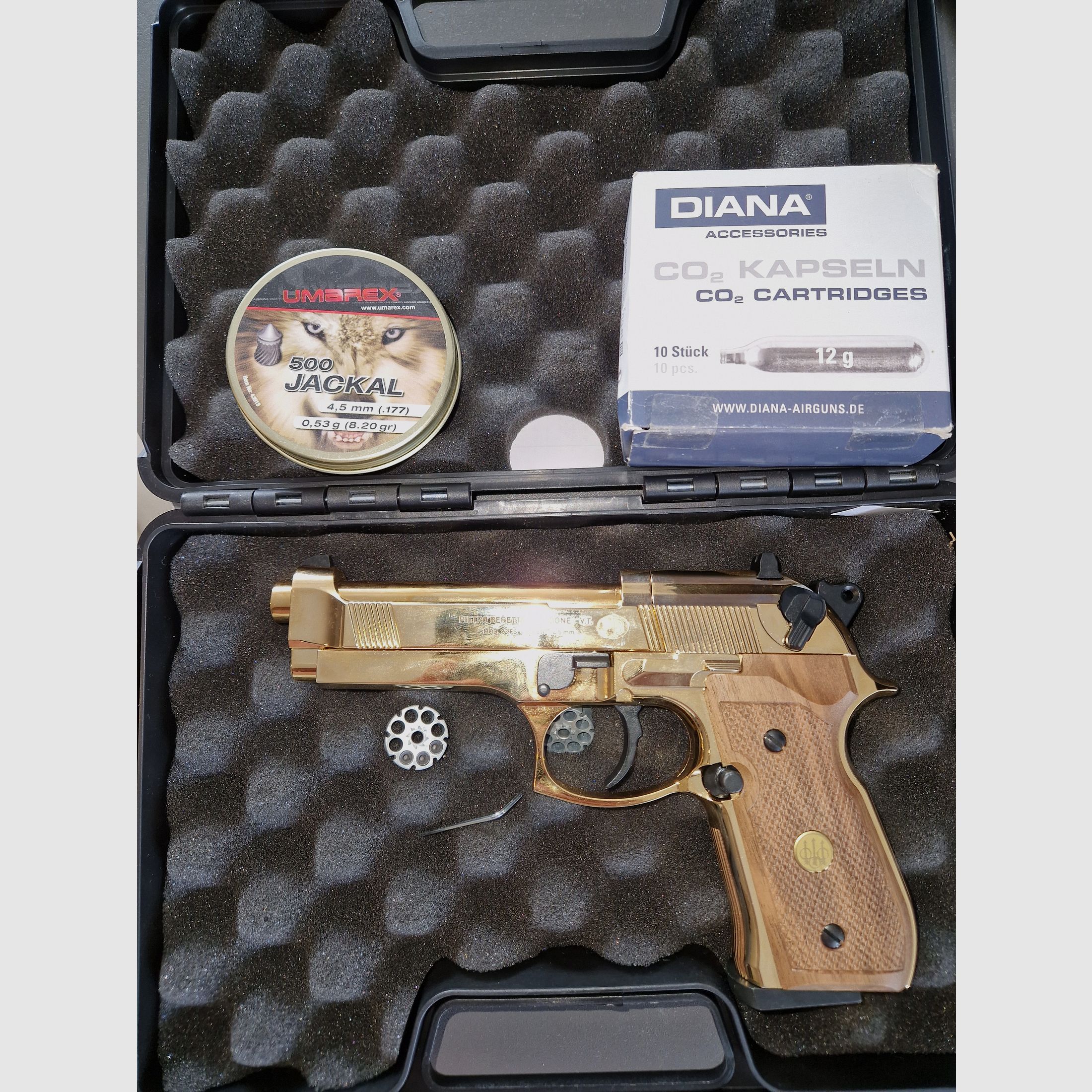 Gold beretta 92fs 4.5 diabolo