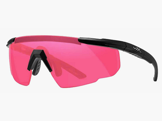 Wiley X Schießbrille Glas: magenta, Gestell: matt schwarz Saber Advanced