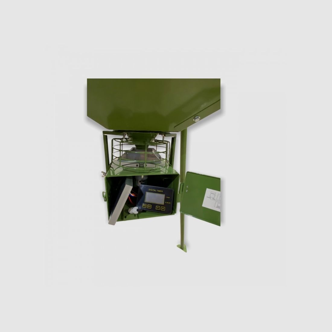 HUNTERA FeedPro M2 12V 100 kg distributeur incluant panneau solaire et automatique, image 3 sur 4