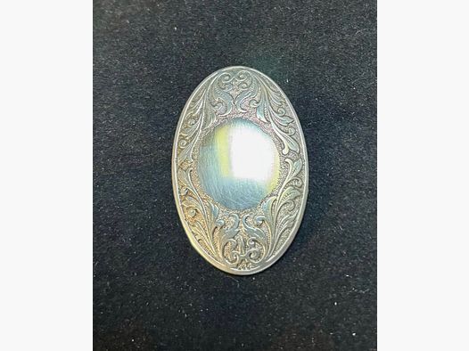 Cap for pistol grip real silver stamped