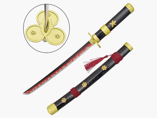 Mini Katana Enma di Zoro con fodero incluso