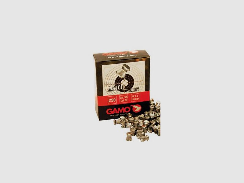 GAMO MATCH Diabolos Pappschachtel Kal. 5,5mm (250 Stk.)