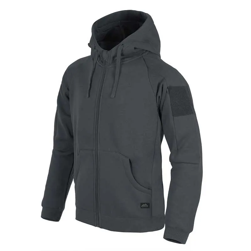 Helikon-Tex - Bluza Urban Tactical Hoodie Lite (FullZip)® - Szara, zdjęcie 1 z 6