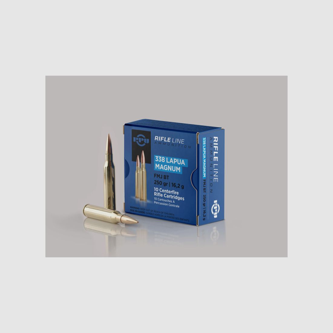PPU 338 LAPUA MAG 250 GRS / 16,2 G FMJBT 10 STK