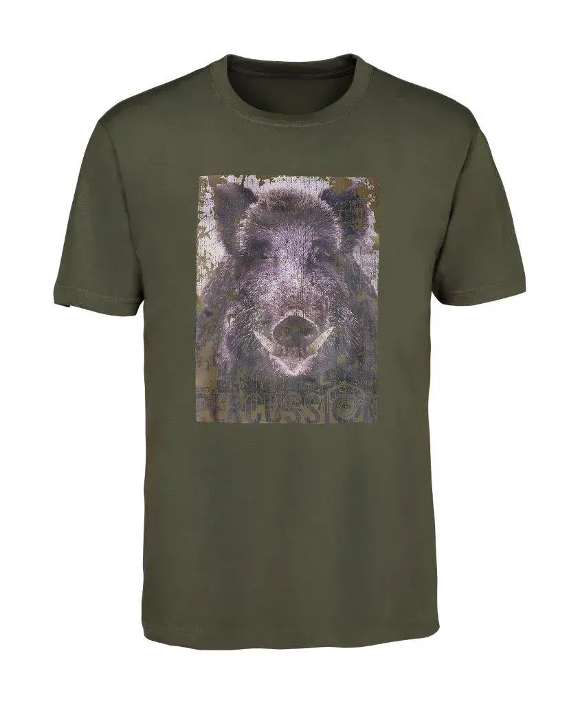 T-shirt Sérigraphie Sanglier Percussion, image 2 sur 2