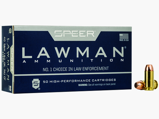 Speer Lawman .40 S&W 11.7g Total Metal Jacket Handgun Clean-Fire Training