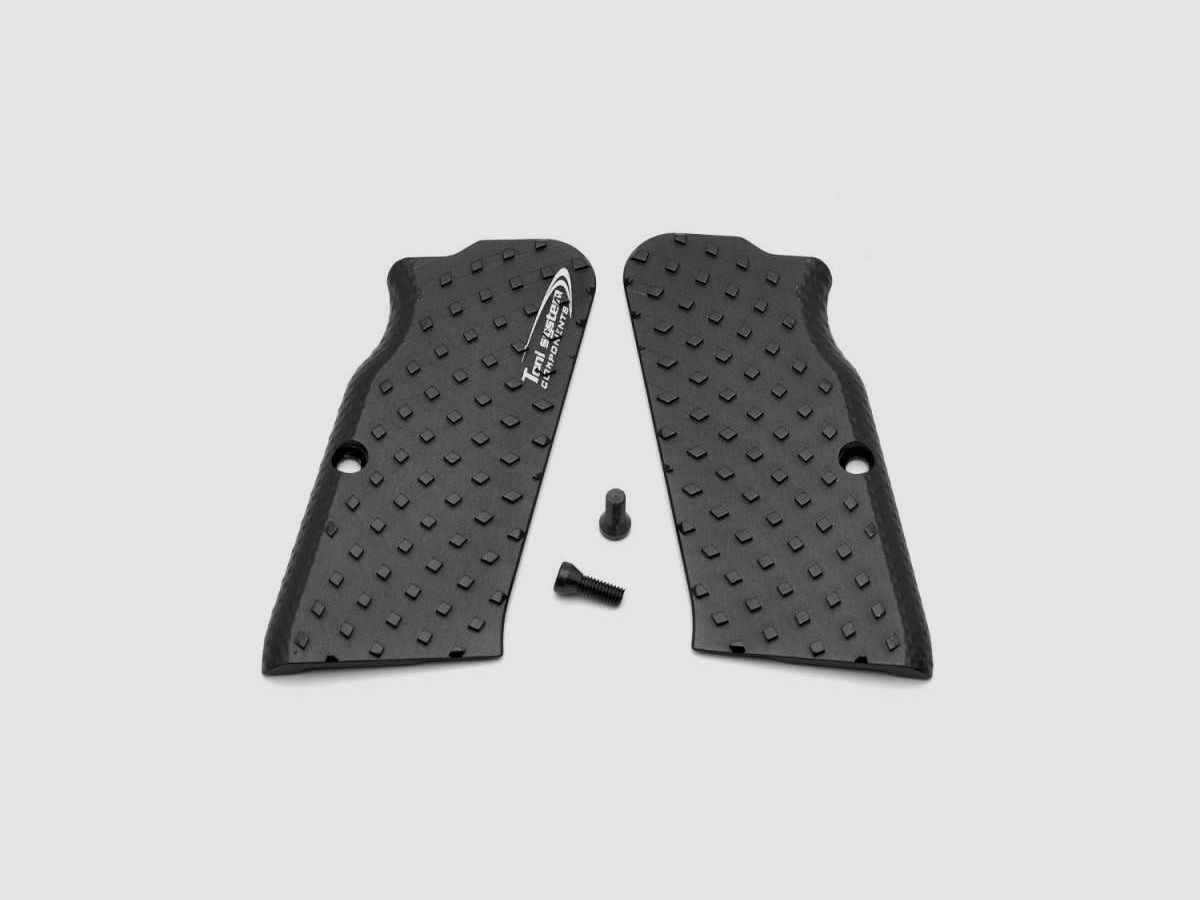 TONI SYSTEM GTVL Lange Griffe - Großrahmen für Tanfoglio Stock II-III - Vibram-Griff, Farbe: Sand, Bild 1 von 3