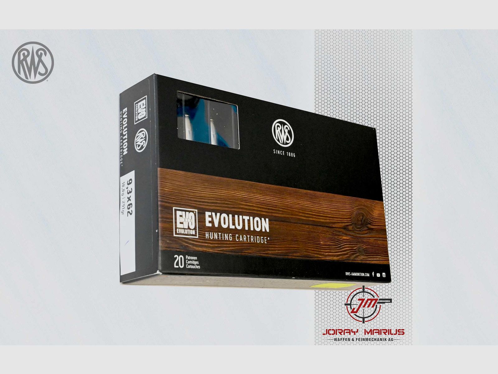 9.3×62 RWS 18.8g 291gr Evolution
