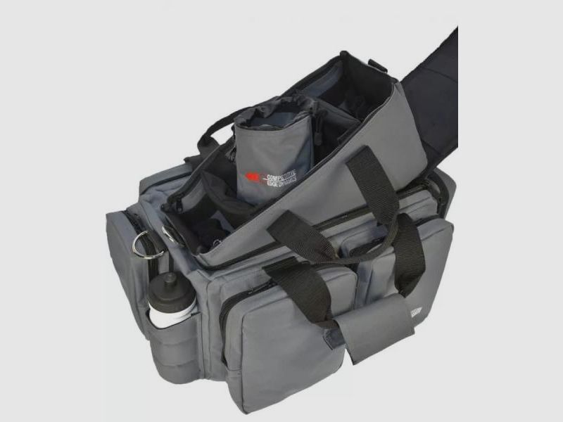 CED Schießsporttasche Range Bag XL f. 5 Pistolen 56x35x28cm  grau