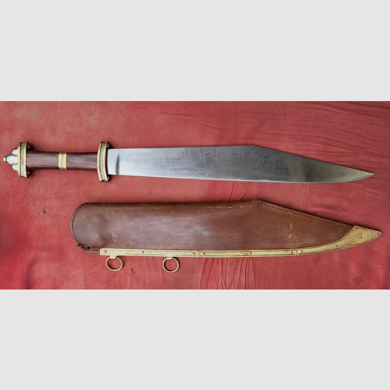 Cool Steel Langsax made of Damascus steel, very well maintained