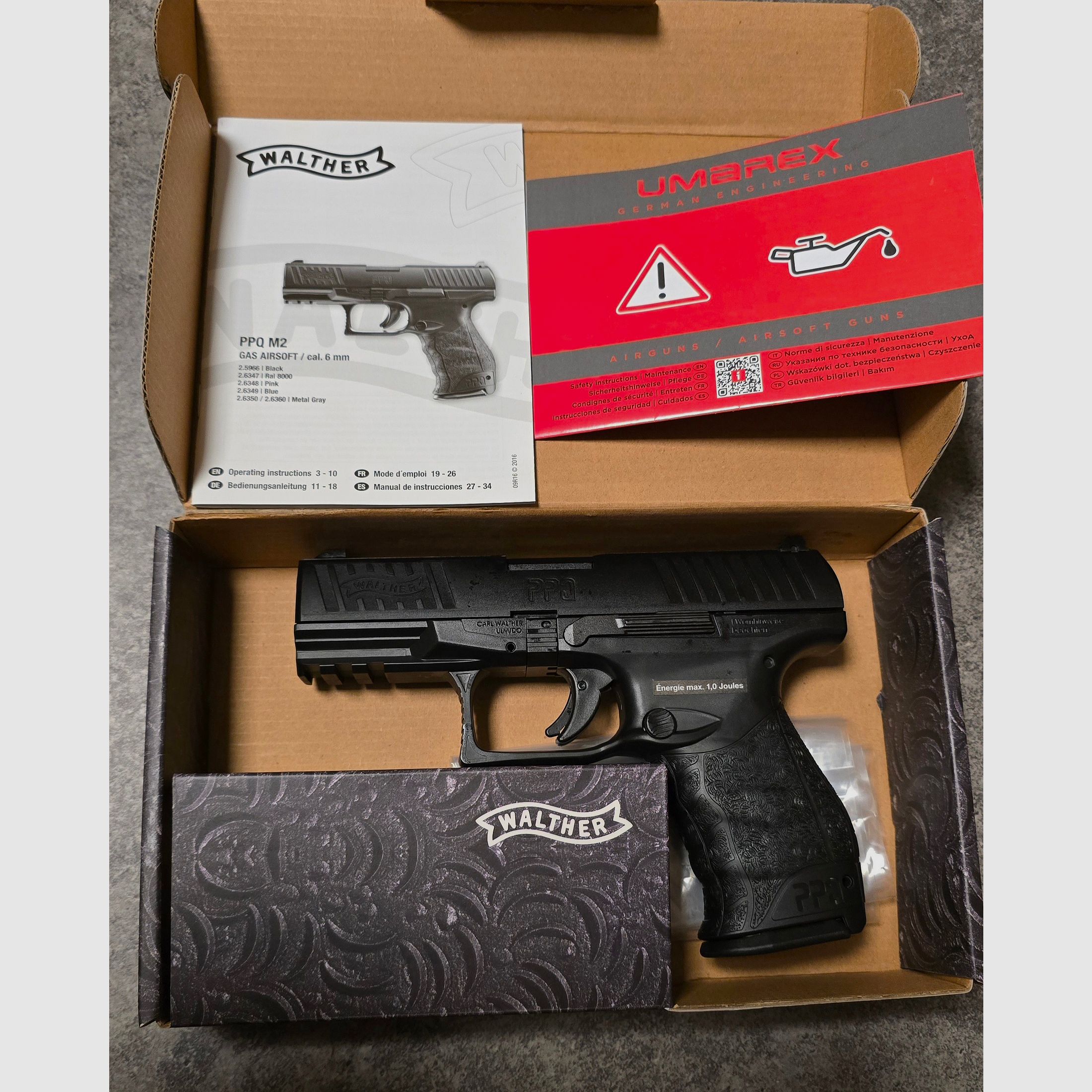 Walther PPQ M2 GBB 6 mm Airsoft Softair