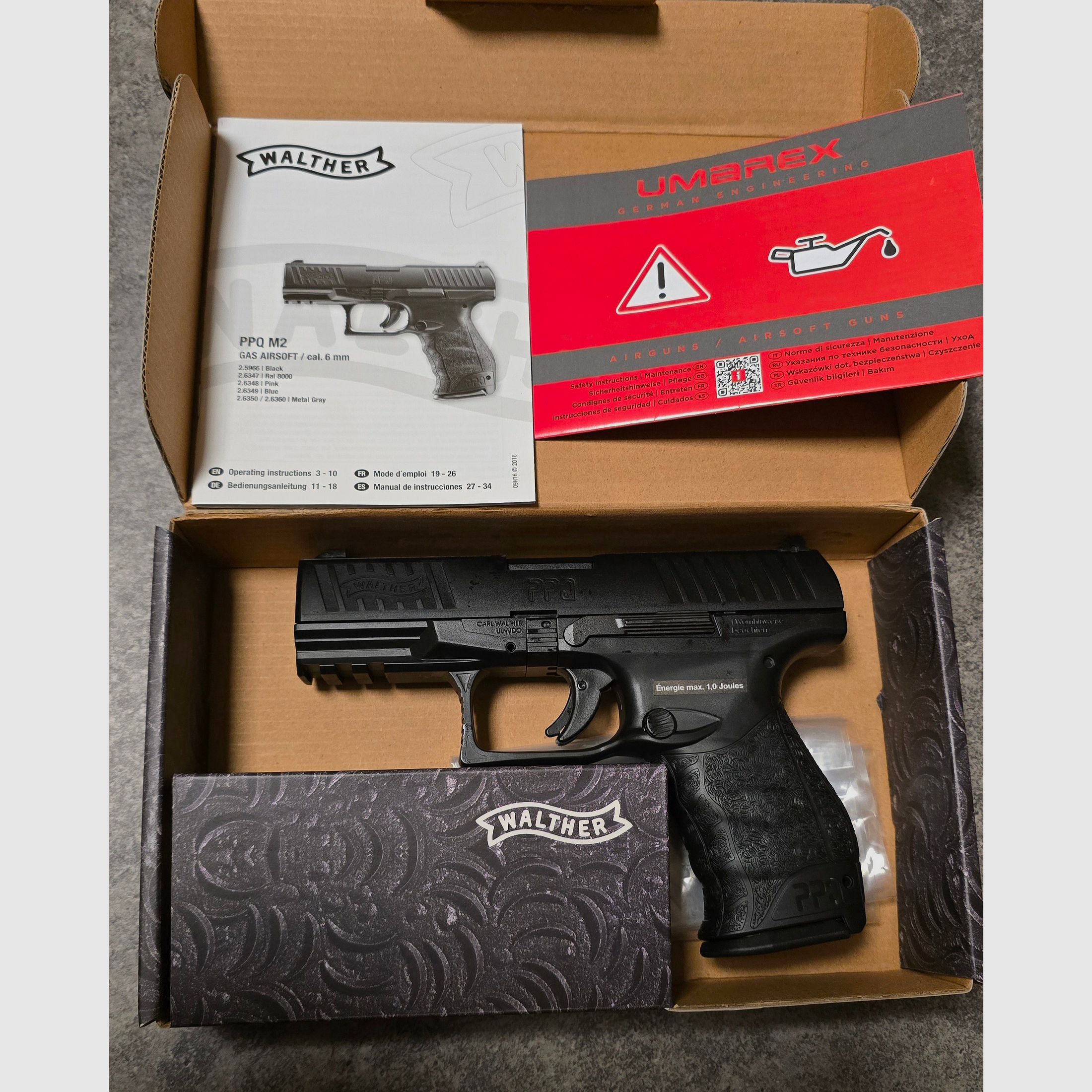Walther PPQ M2 GBB 6 mm Airsoft Softair