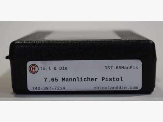 Werkzeugsatz CH4D für das Wiederladen im Kaliber 7,65 Mannlicher Pistole