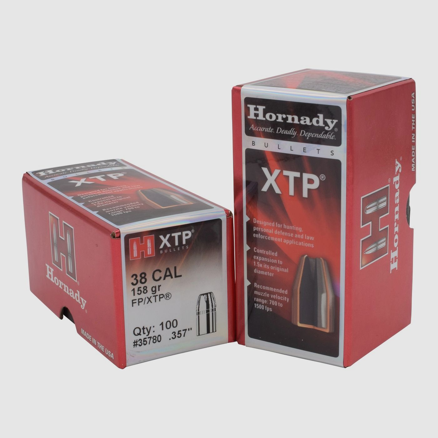 Hornady BULLETS .38/.357 158GR FP XTP – 100 pcs.