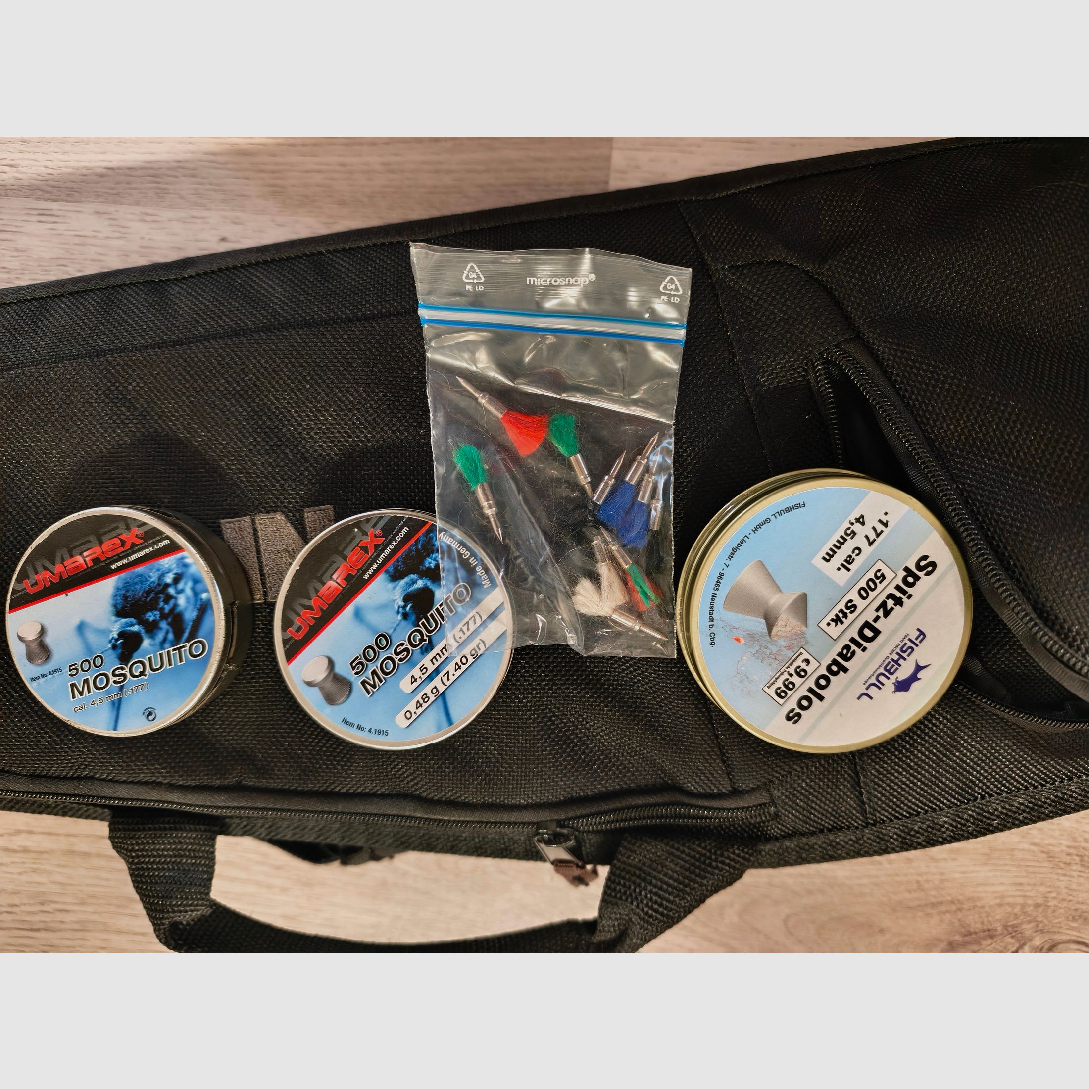 Carabine à air calibre 4,5mm avec accessoires et sac