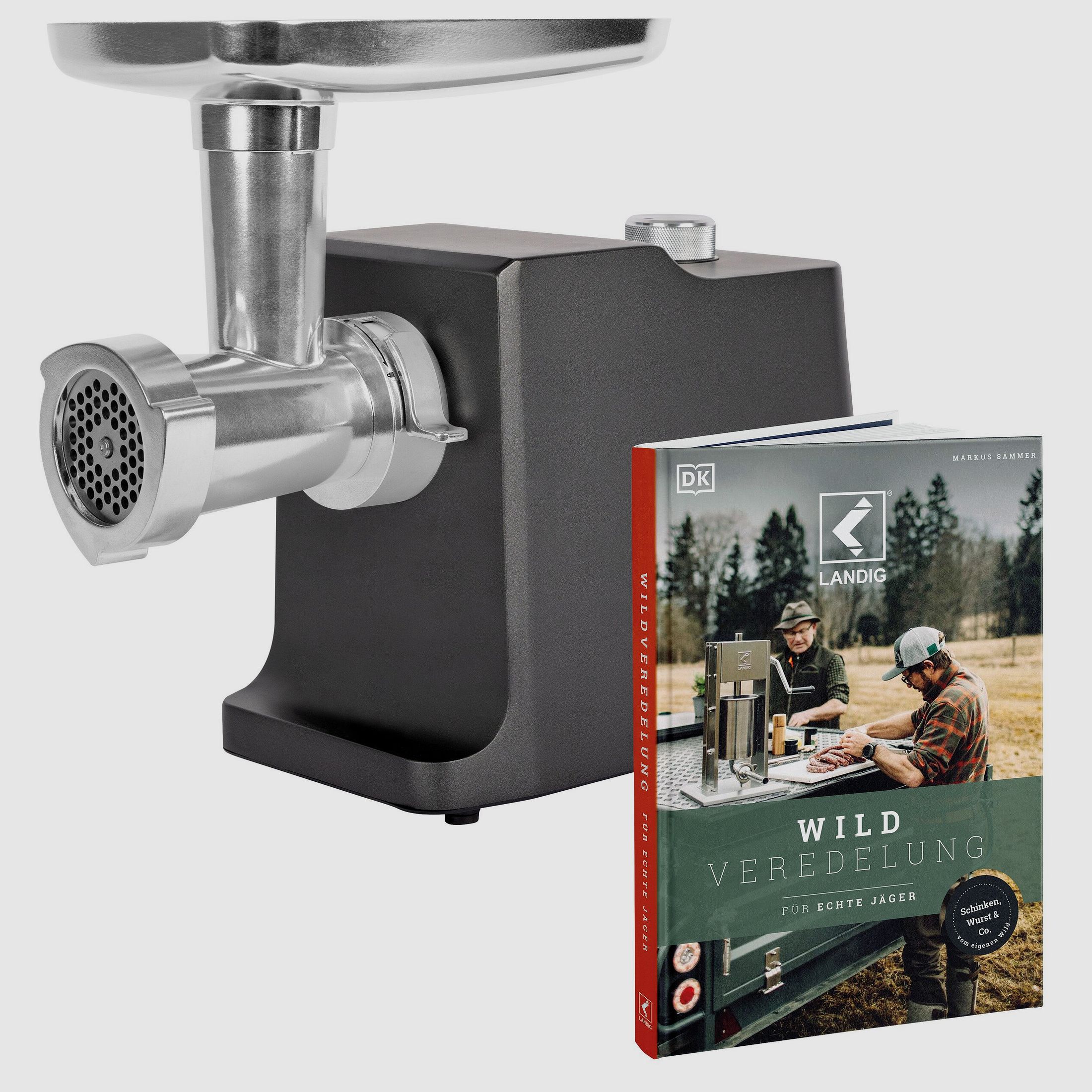 Landig Fleischwolf W50 mit Buch Wildveredelung