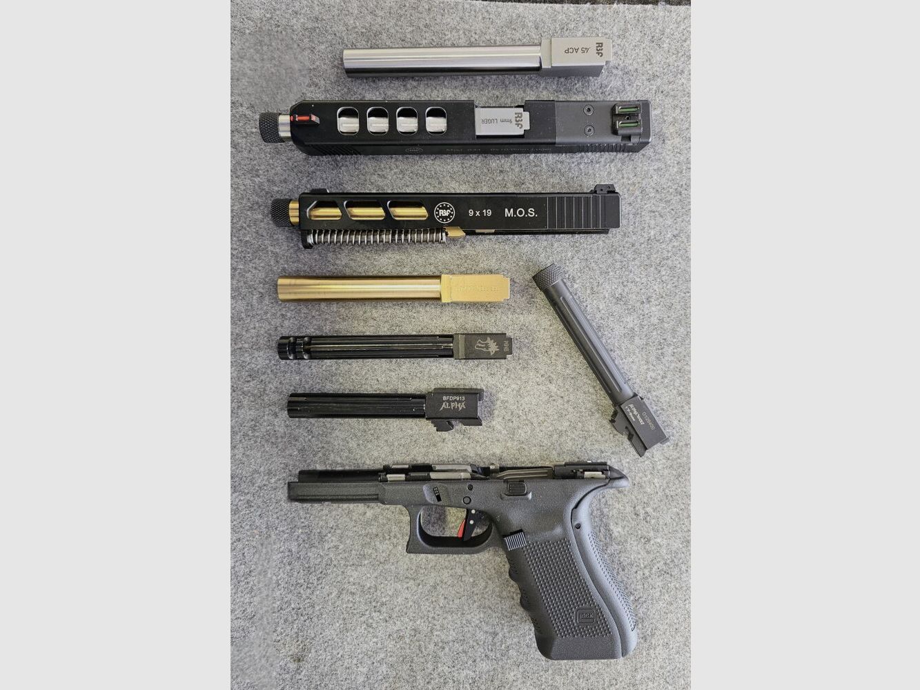 RBF Custom Glock exchange systems 17, 19, ...