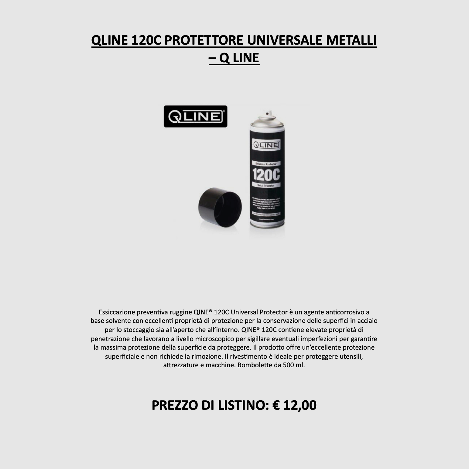 Q LINE – QLINE® 120C Universele Metalen Bescherming, afbeelding 2 van 2
