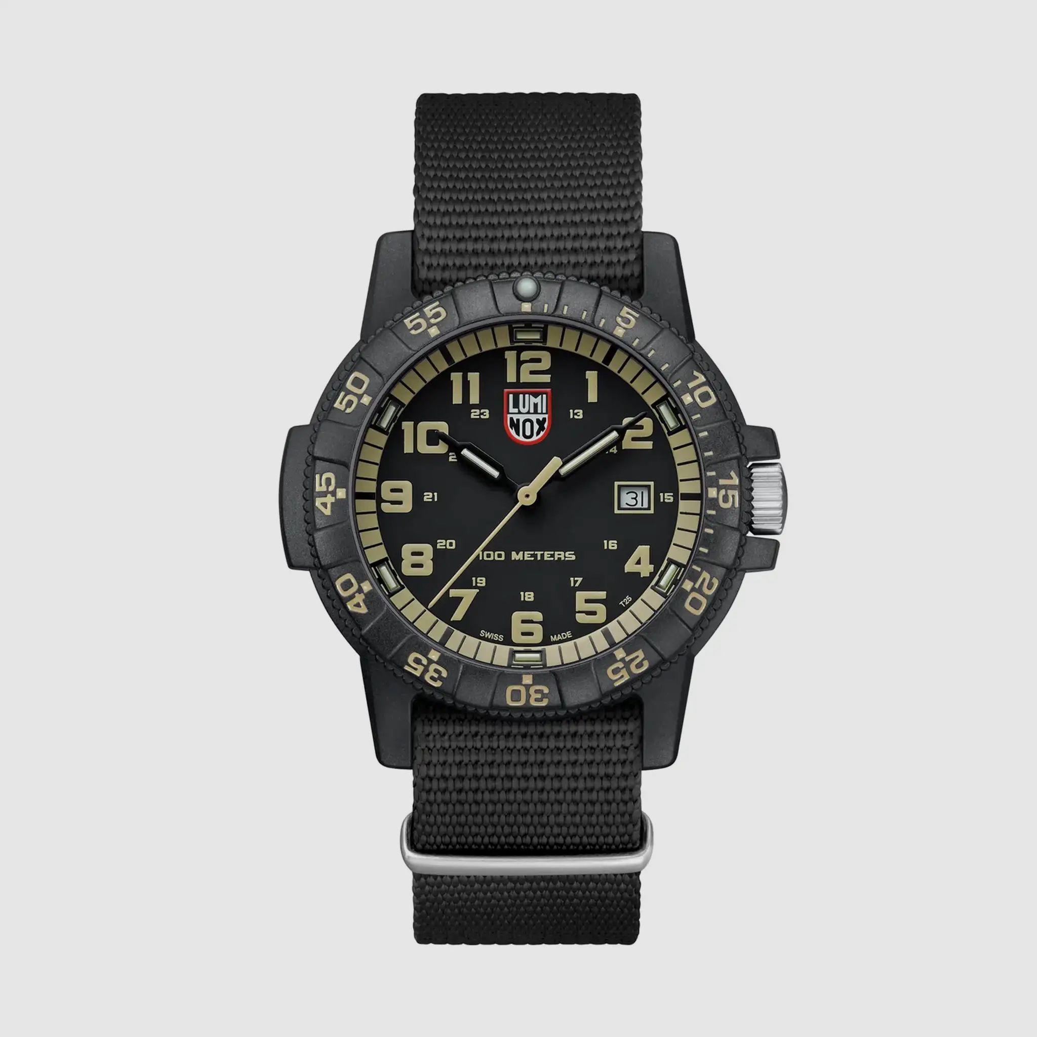 Luminox Luminox Montre Leatherback SEA Turtle Giant 44 mm - Bracelet en Toile / Vert/Orange
