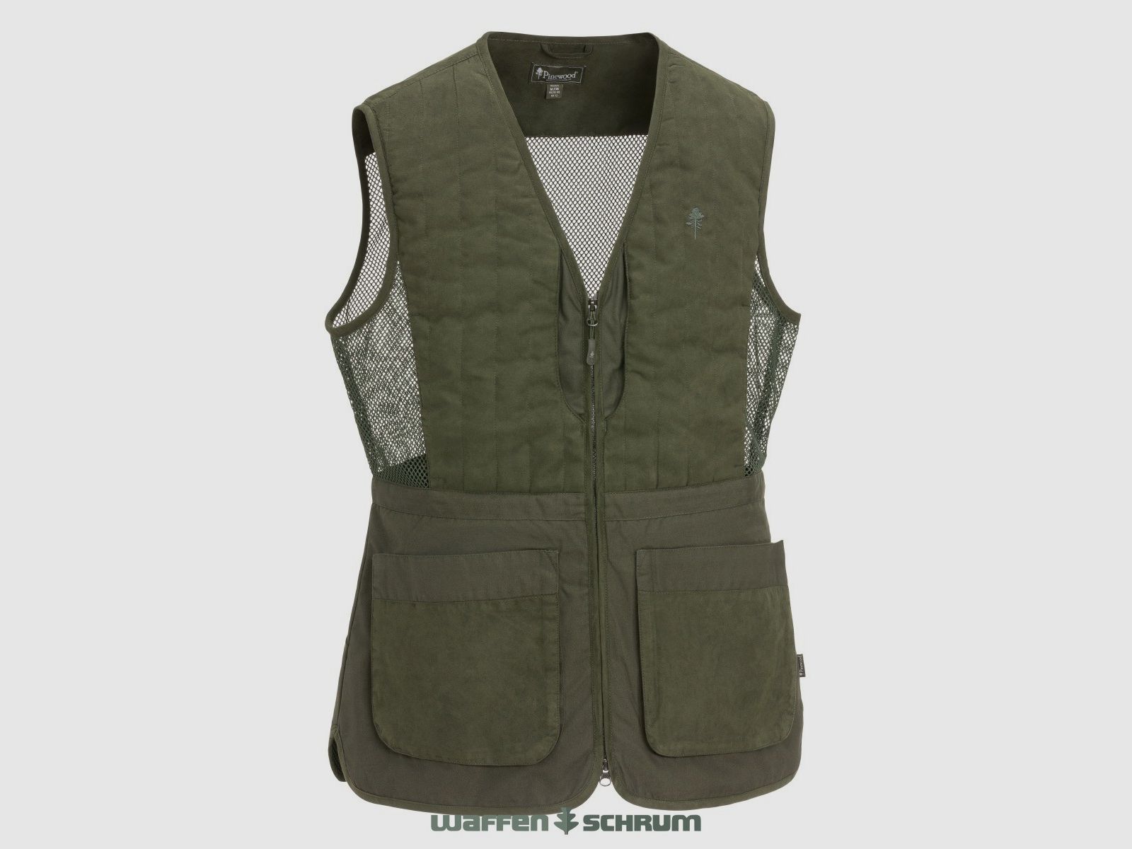 Pinewood shooting vest Cadley Moss green