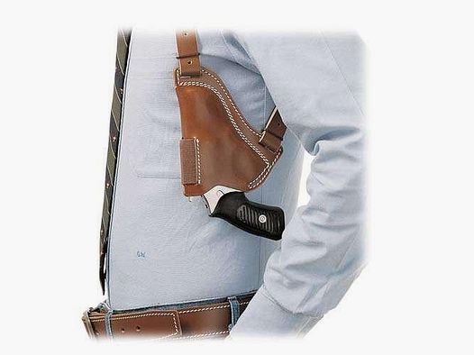 SICKINGER Schulterholster f. S&W-J-2' / Rossi M27 63570  -Body Guard braun