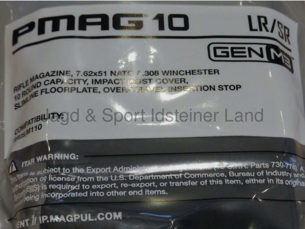 Magpul PMAG Gen M3 10LR/SR -MAG290-BLK-