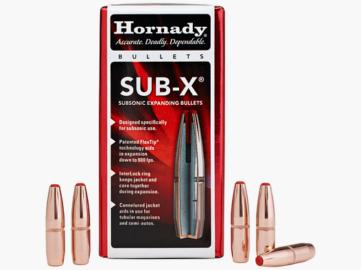 .308 Projectiles Hornady Sub-X 190 gr VE100