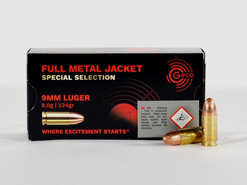 GECO 9 mm Luger, Special Selection 124 grs 1 opakowanie (50 strzałów po 0,295 €*)