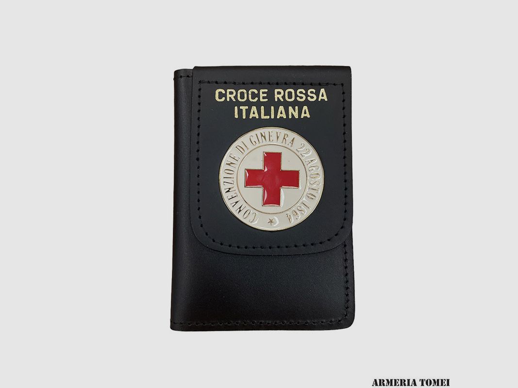 VEGA HOLSTER – LEATHER WALLET ITALIAN RED CROSS – GENEVA CONVENTION AUGUST 22, 1864
