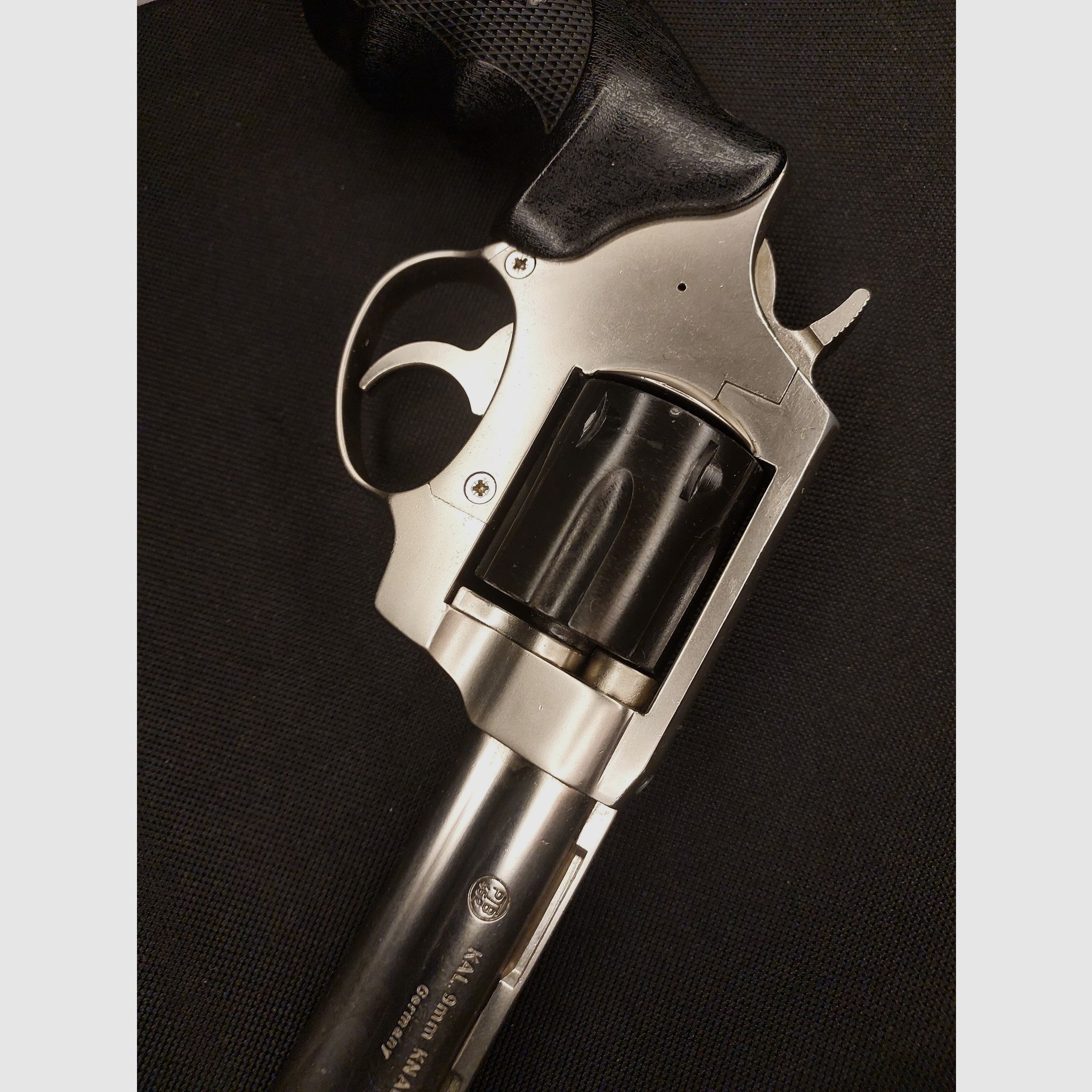 Röhm RG99 revólver de detonación níquel (PTB 452) RG 99 con protector de boca