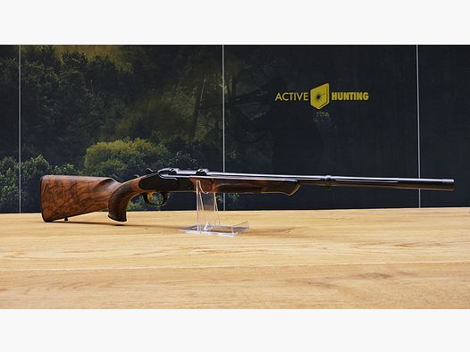 Blaser K95 Kipplaufbüchse / Black Edition / 6,5 Creedmoor / 52cm Lauf, lange Seitenplatten / HK 8 matt / Goldener Verschlussblock & Abzug / TRAUMWAFFE!