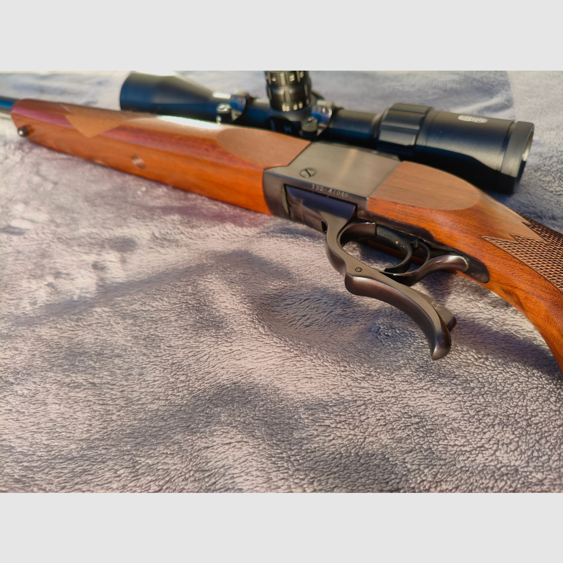 BLOCKBÜCHSE RUGER #1 (No. 1) .243 WIN pacchetto completo con MEOPTA 3-15x50