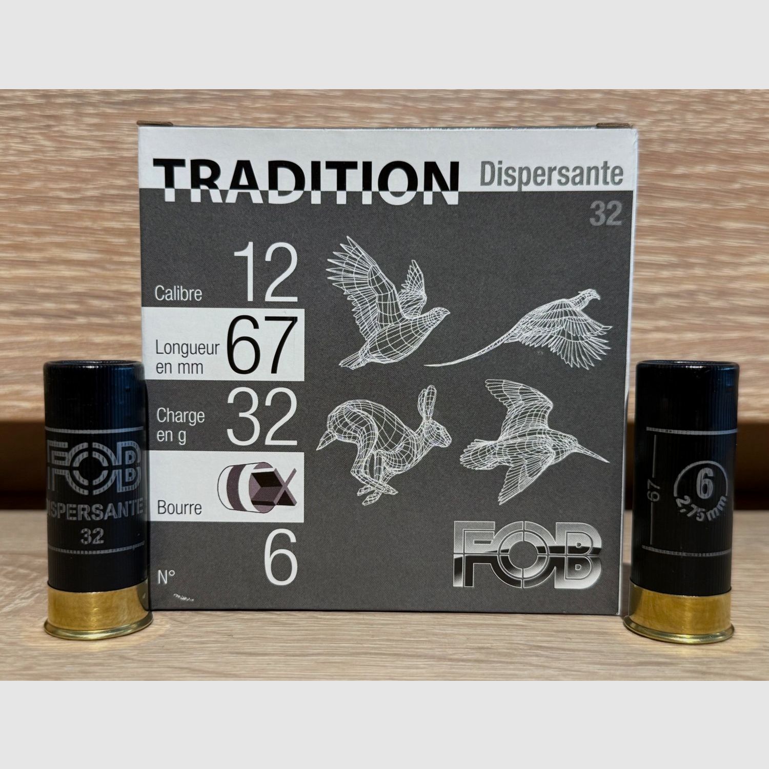 FOB Traditon Dispersante Streu - 12/67 - 32g - Nr. 6 (2,75mm) - Blei