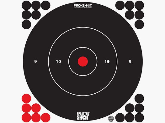 PRO SHOT SPLATTERSHOT 12" WEISSES ZIEL 5 STÜCK