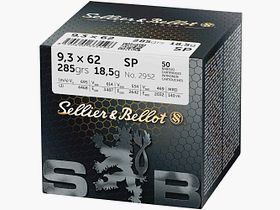 9,3x62 Teilmantel 18,5g/285grs. Sellier & Bellot
