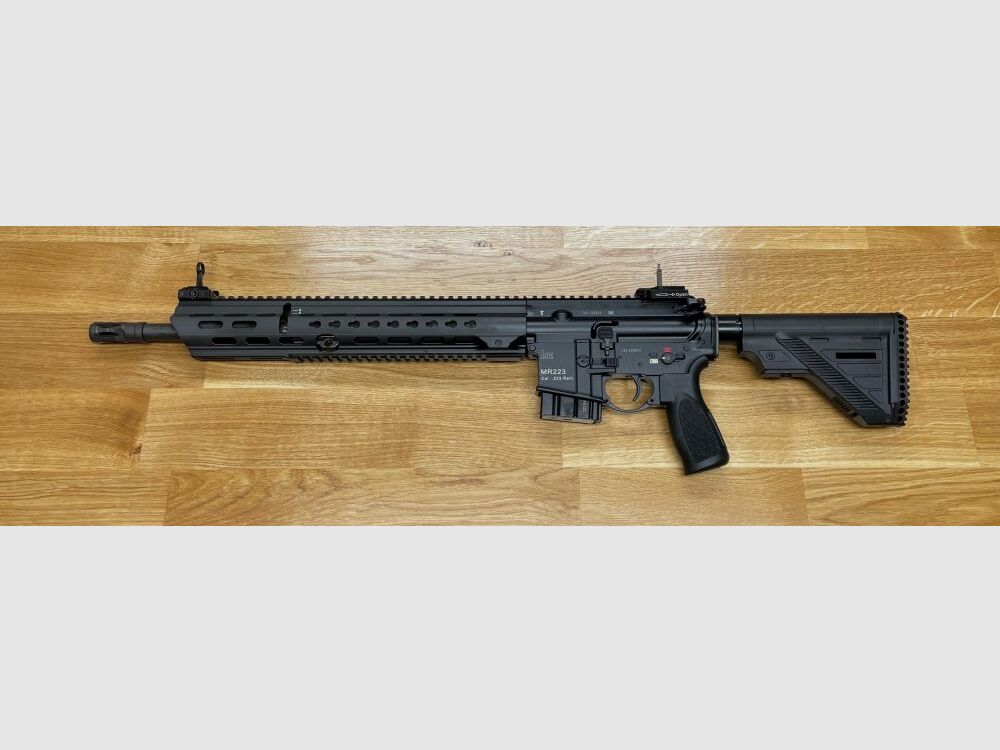 Heckler & Koch MR223 A3 Slim-Line 16,5" cañón - rifle semiautomático .223Rem guardamanos largo - color negro - aprobado deportivamente! - versión civil H&K 416