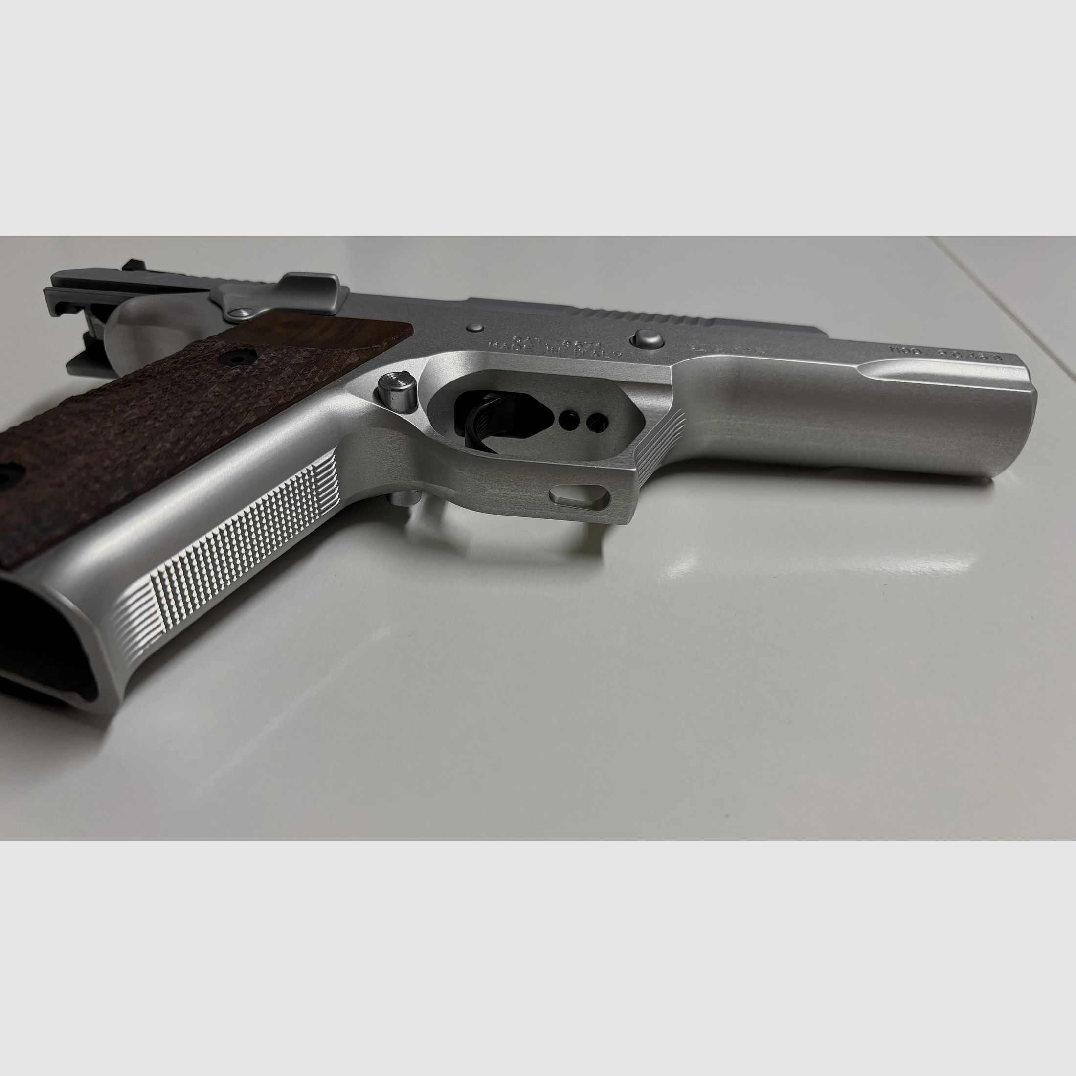 Pardini Sport Model P.C.45 S, 5 inches, Cal 45 ACP - silver