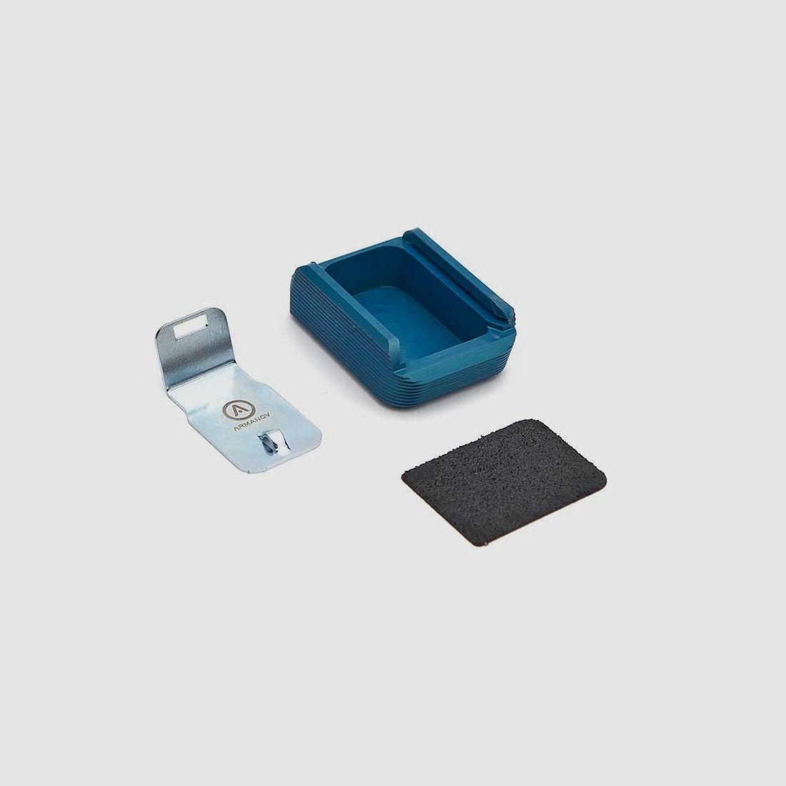 Armanov MPHKRACE magazijnbasis +2 rnd Race voor H&K SFP9, P30, Kleur: Zilver, afbeelding 2 van 3