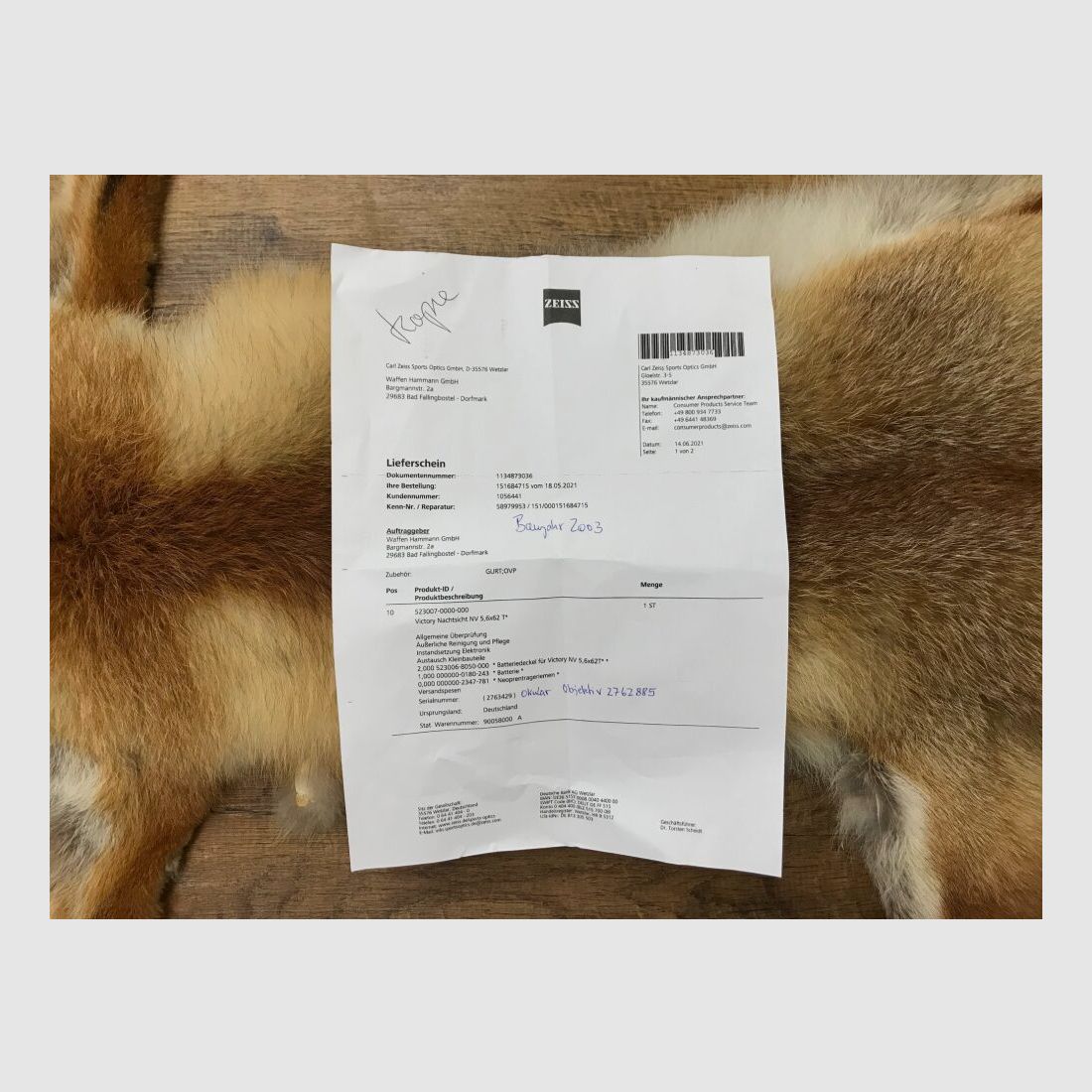 Zeiss Victory NV 5,6x62T*