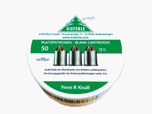 Platzpatronen Kal. 9 mm R.K. für Revolver