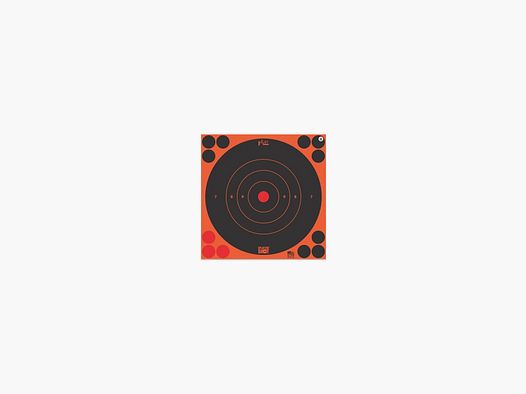 PRO SHOT SPLATTERSHOT 8" ORANGE BULLSEYE 6PCS