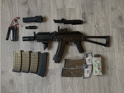 Begadi AK-74UN "SPORT" Gen. 5 S-AEG (Variohead, PRO HopUp, Begadi CORE EFCS / Mosfet) Upgraded F-Stempel